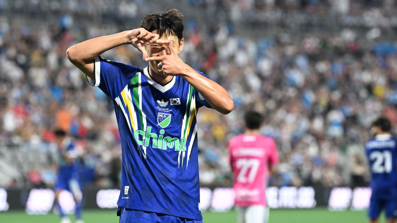 孙兴慜梅开二度,MLS全明星4比3险胜墨西哥联赛明星队